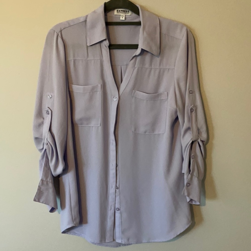 EXPRESS TWO POCKET PORTOFINO SHIRT-LIGHT PURPLE